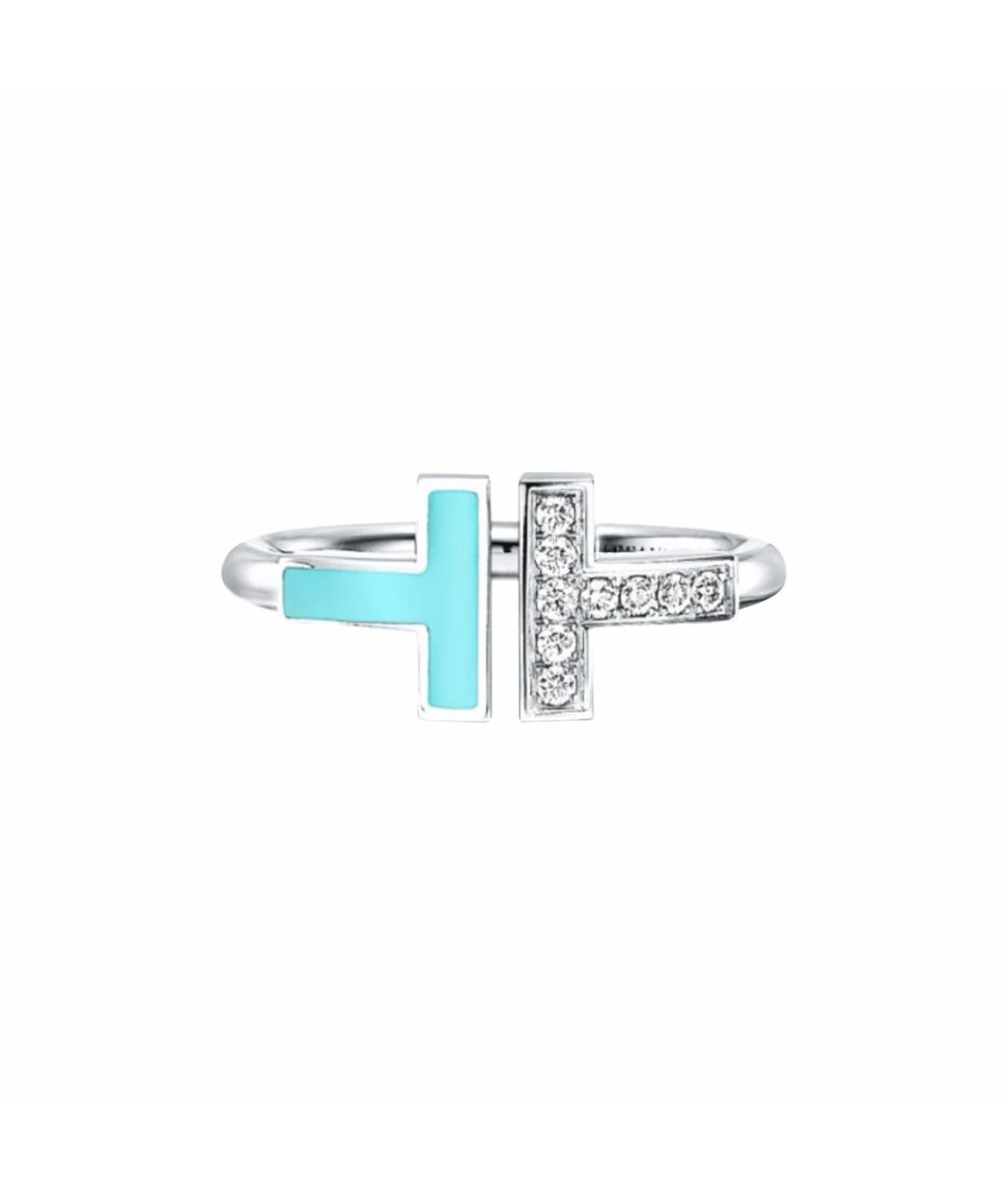 TIFFANY&CO Бирюзовое кольцо из белого золота, фото 1