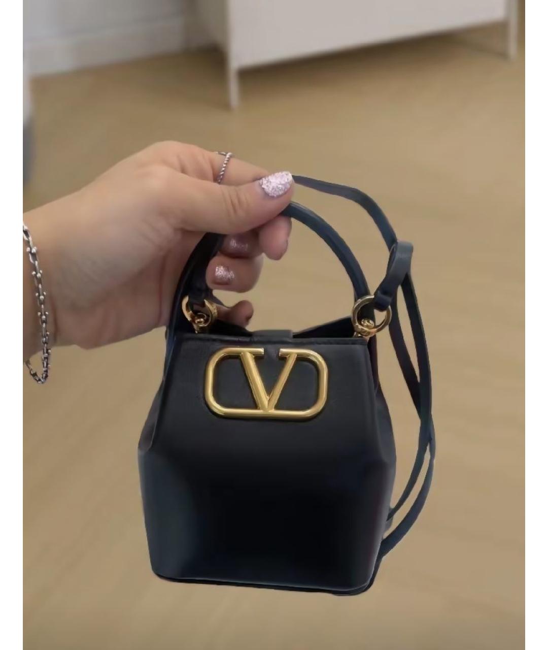 VALENTINO Черная сумка через плечо, фото 6