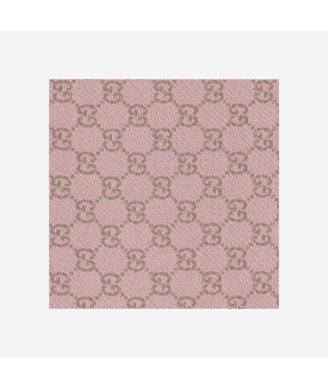 GUCCI Розовый шерстяной шарф, фото 2