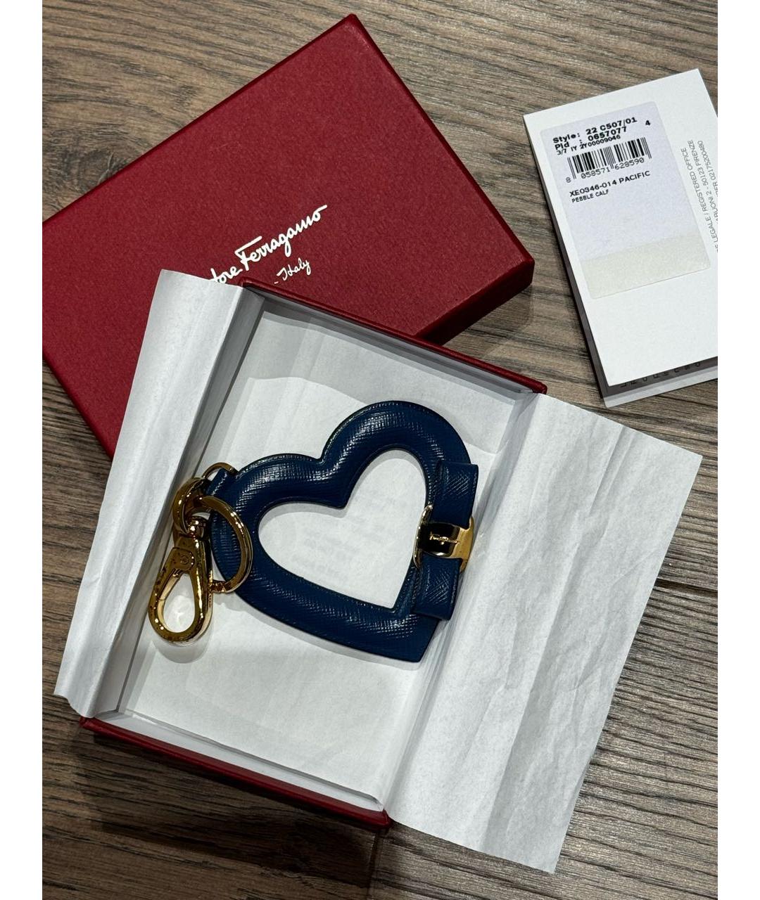 FERRAGAMO Синий брелок, фото 5