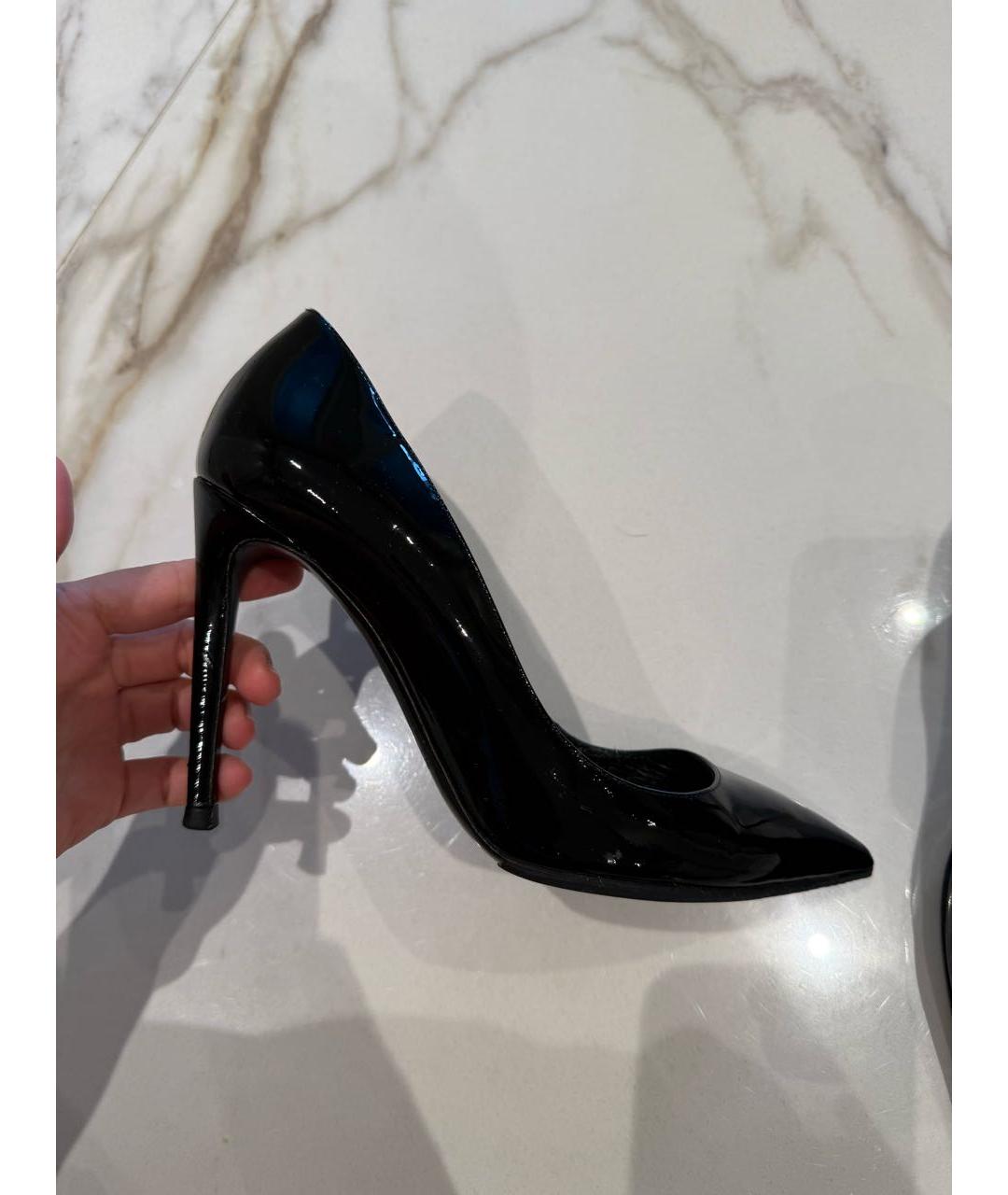 RALPH LAUREN COLLECTION Черные туфли из лакированной кожи, фото 9