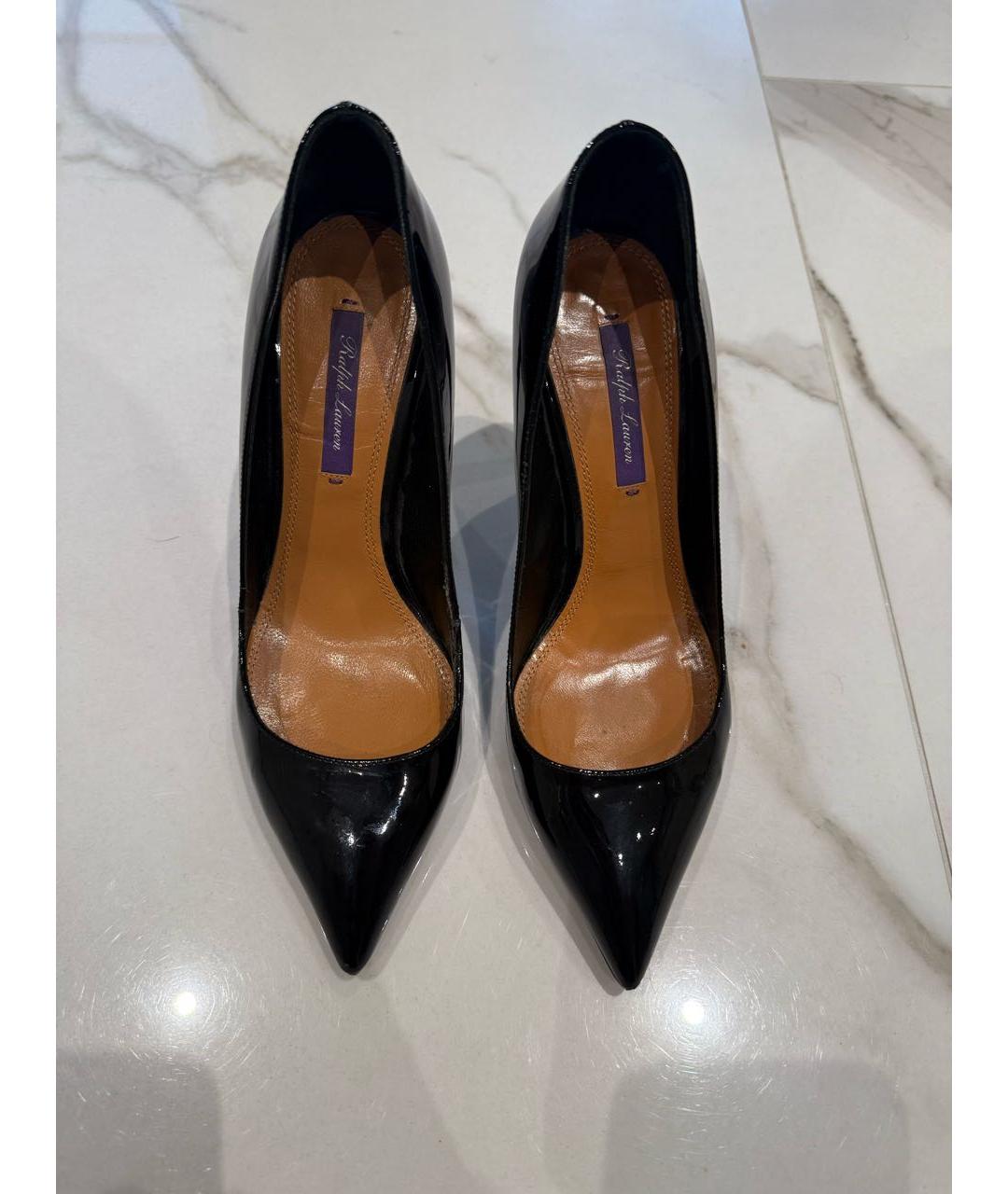 RALPH LAUREN COLLECTION Черные туфли из лакированной кожи, фото 2