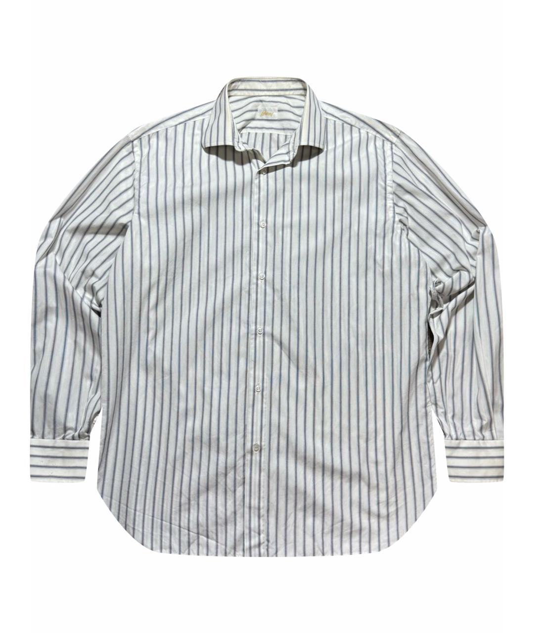 BRIONI Белая хлопковая классическая рубашка, фото 1