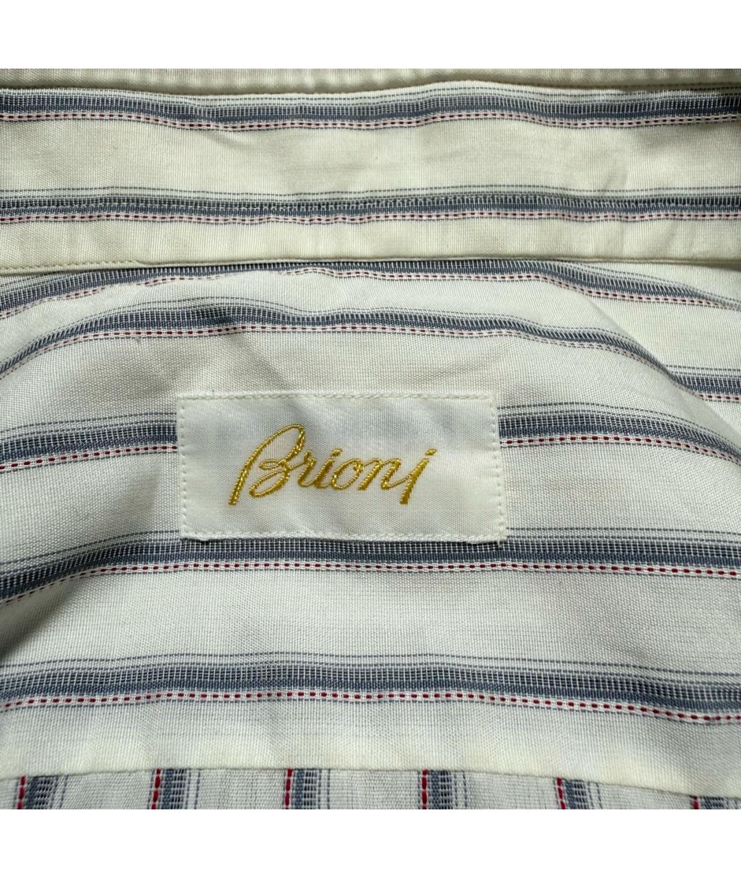 BRIONI Белая хлопковая классическая рубашка, фото 2