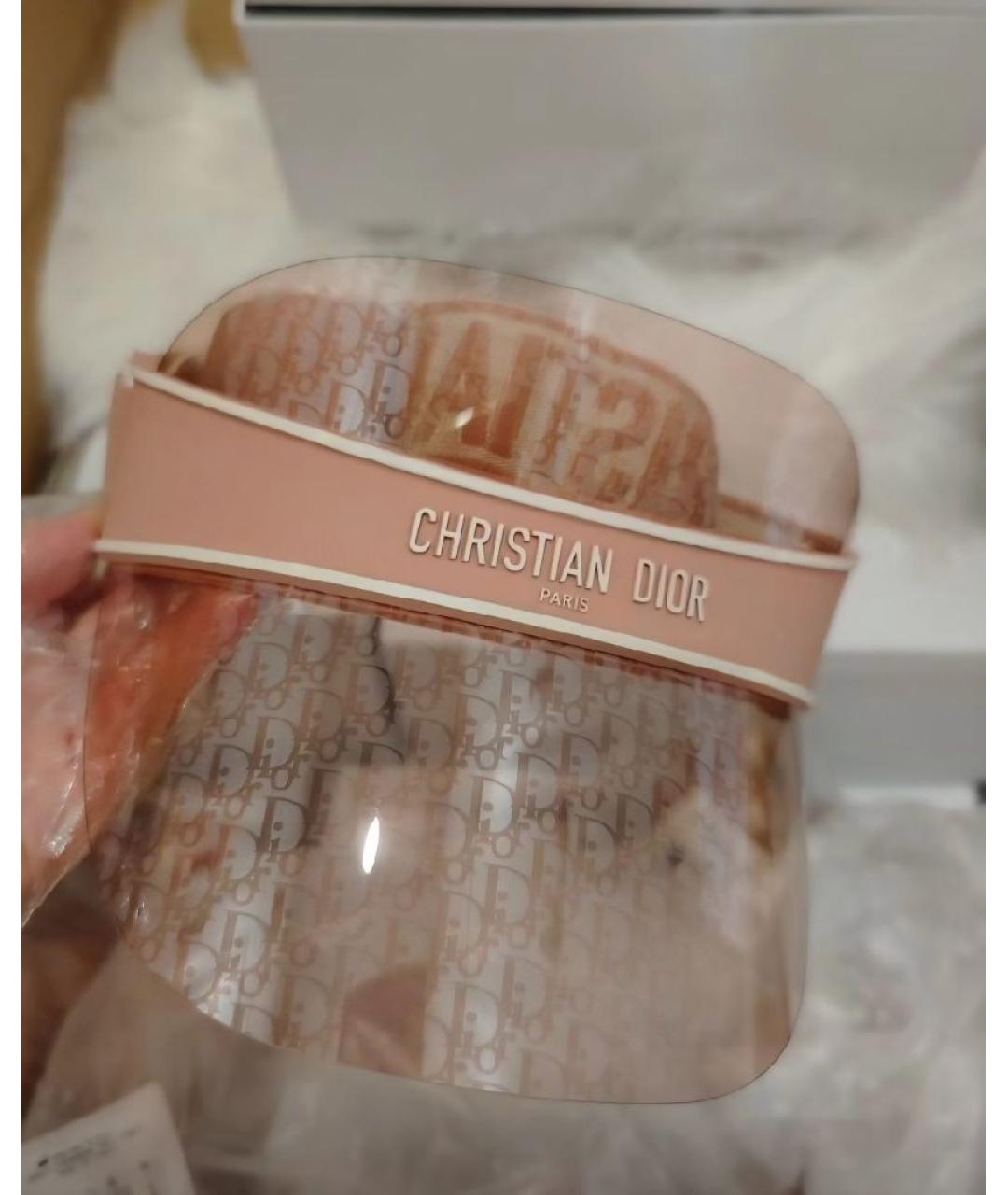 CHRISTIAN DIOR Розовая хлопковая кепка, фото 4