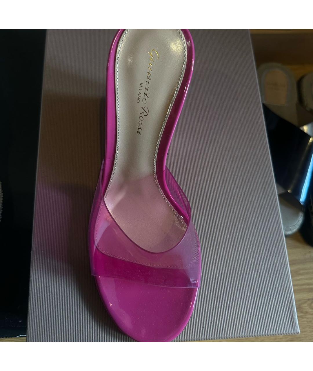 GIANVITO ROSSI Розовые резиновые босоножки, фото 2