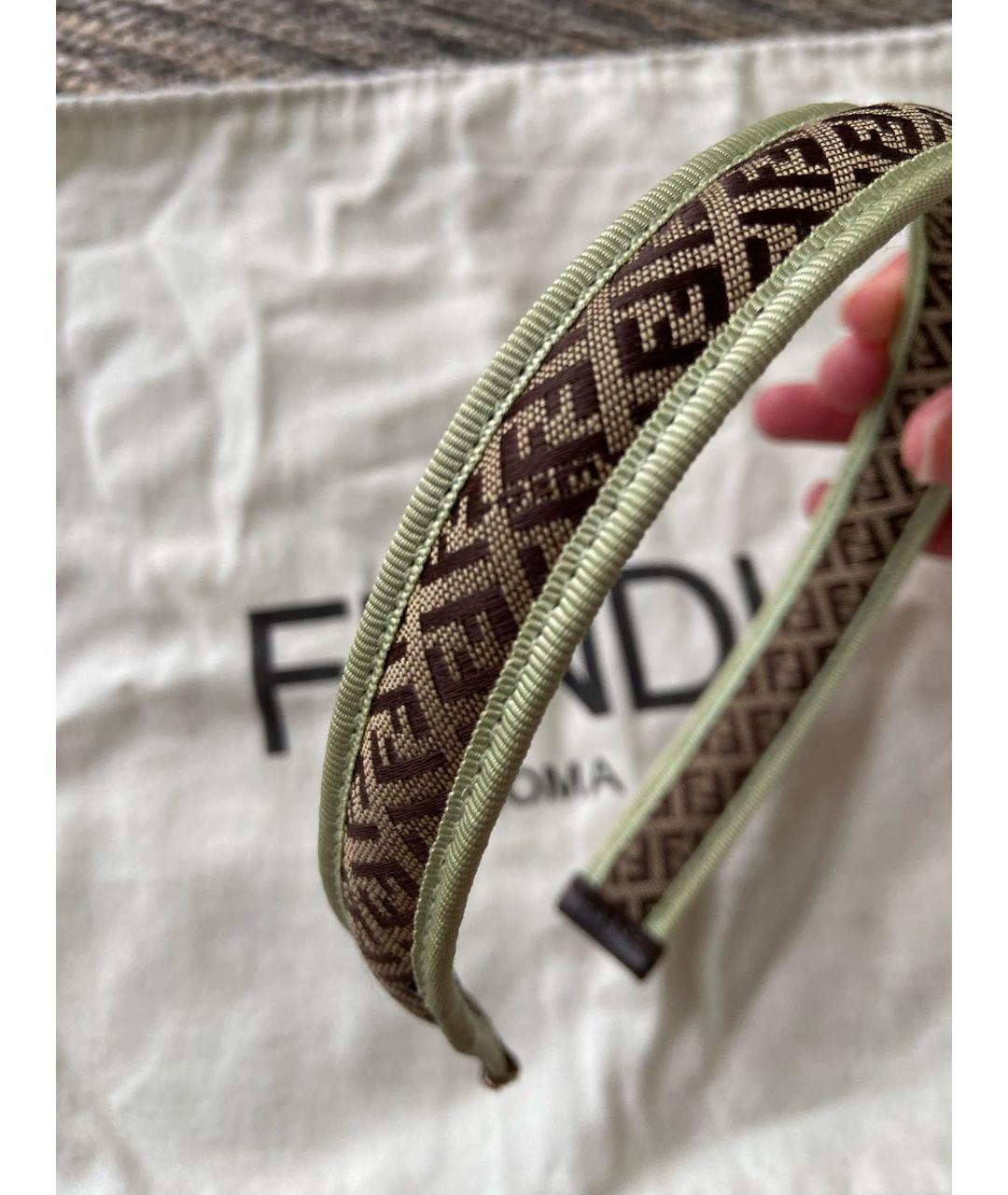 FENDI Бежевая повязка, фото 4