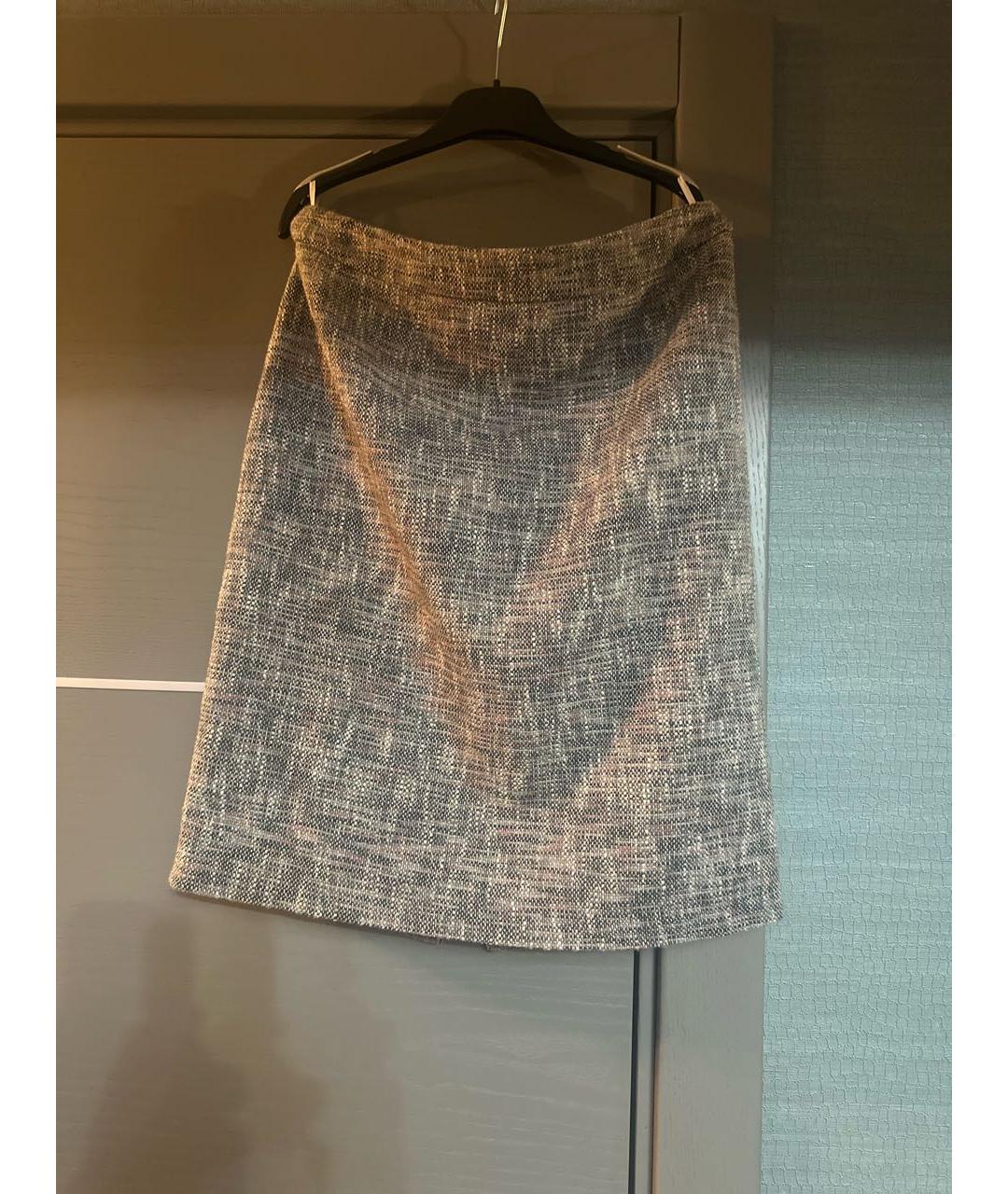 RED VALENTINO Серая юбка миди, фото 8