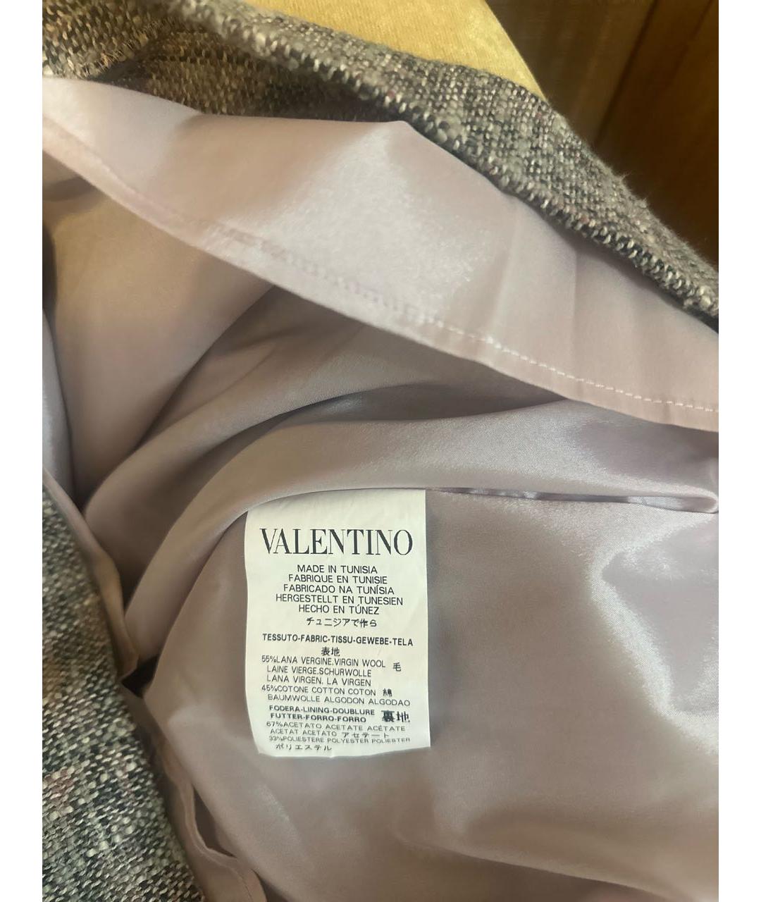 RED VALENTINO Серая юбка миди, фото 5