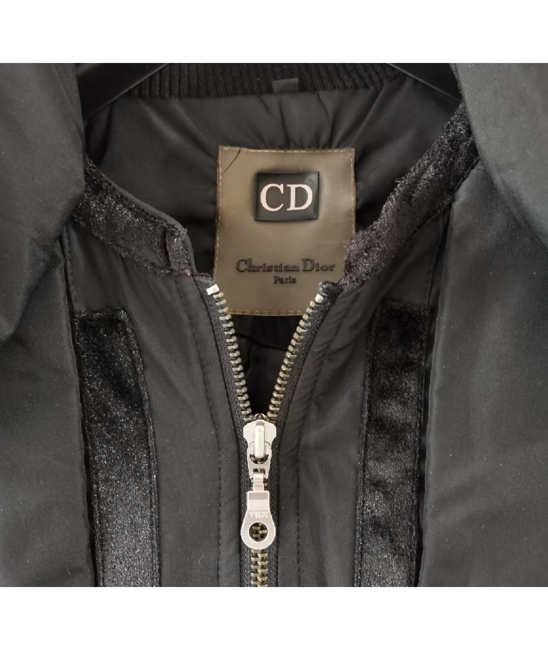 CHRISTIAN DIOR Черная хлопковая куртка, фото 3