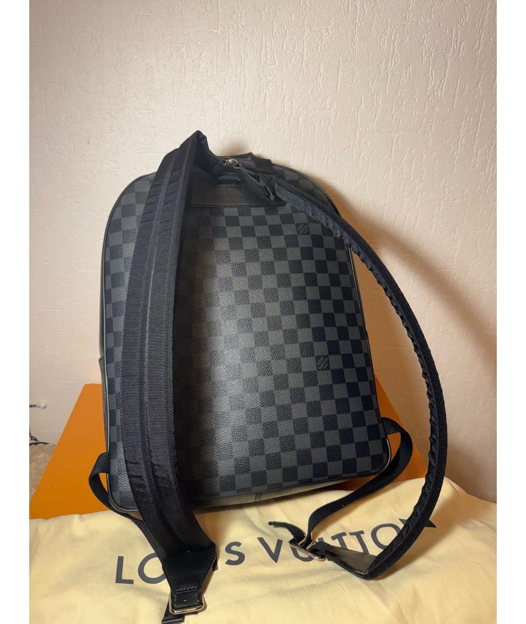 LOUIS VUITTON Черный рюкзак, фото 4