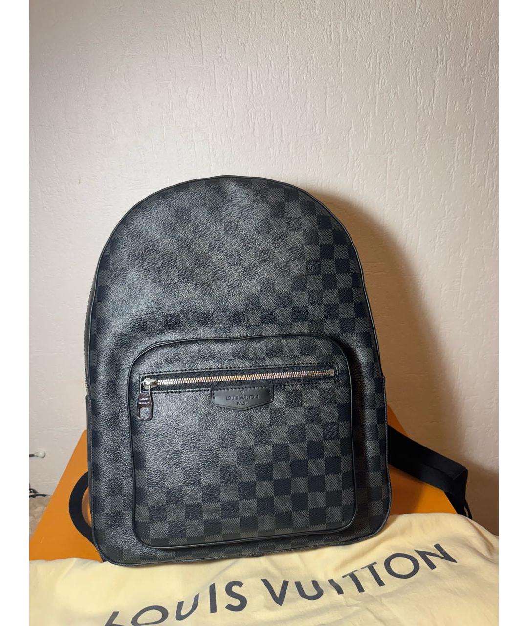 LOUIS VUITTON Черный рюкзак, фото 9