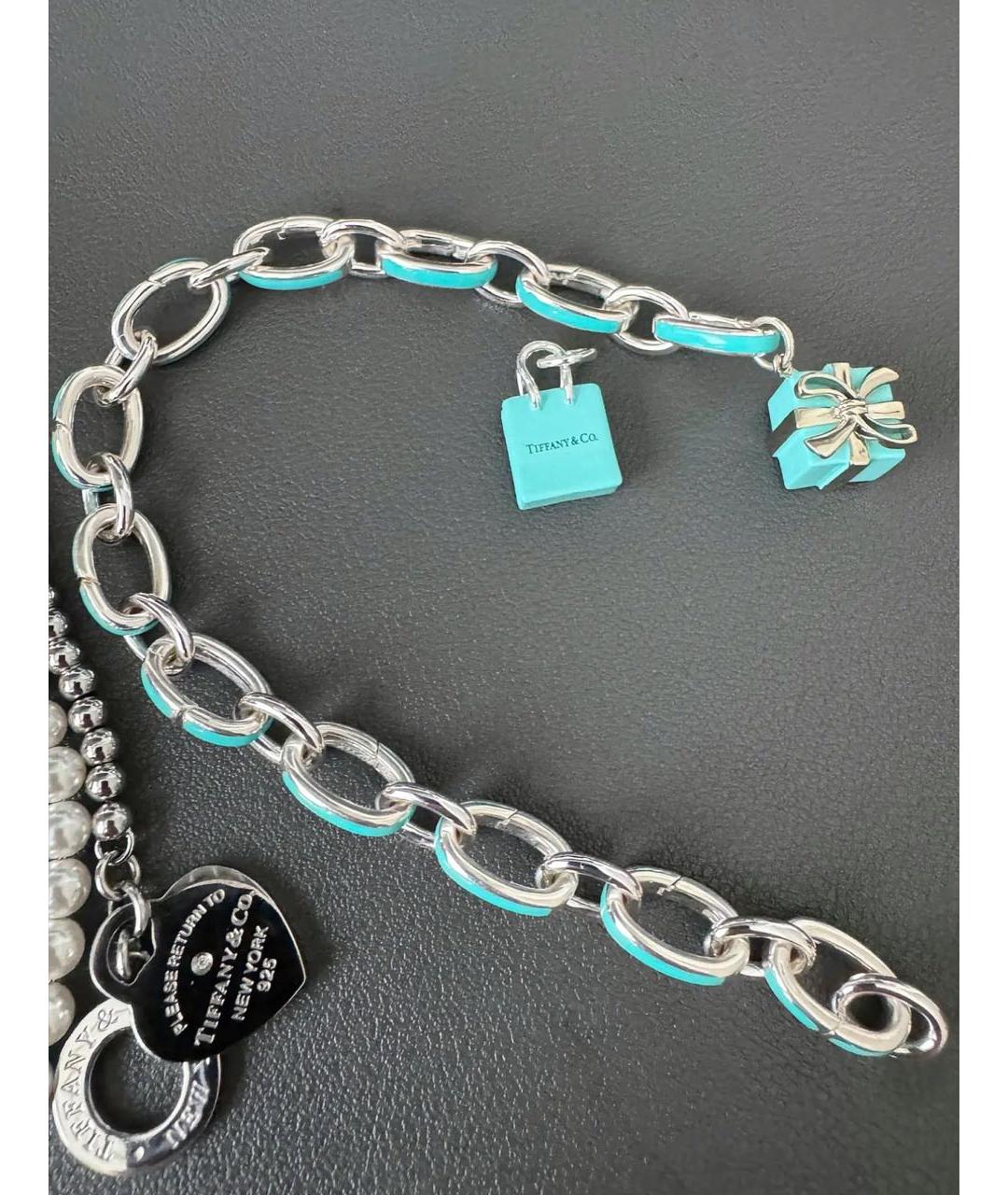 TIFFANY&CO Бирюзовая серебряная подвеска, фото 4