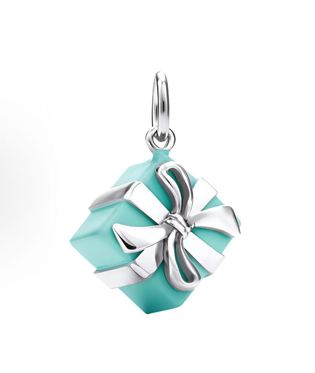 TIFFANY&CO Бирюзовая серебряная подвеска, фото 5