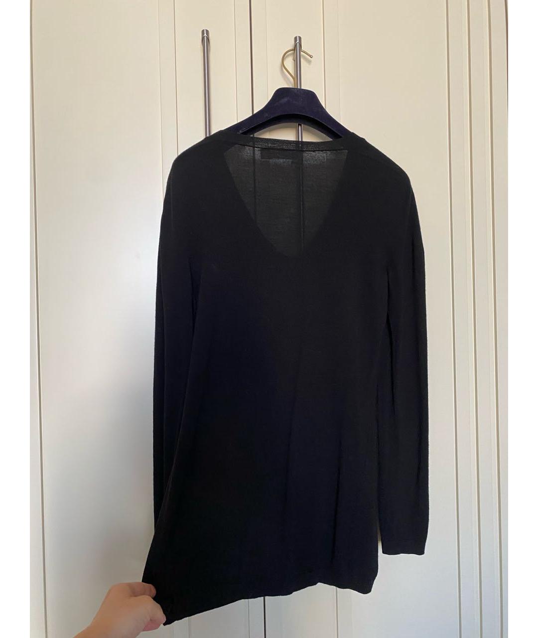 JIL SANDER Черный шерстяной джемпер / свитер, фото 2