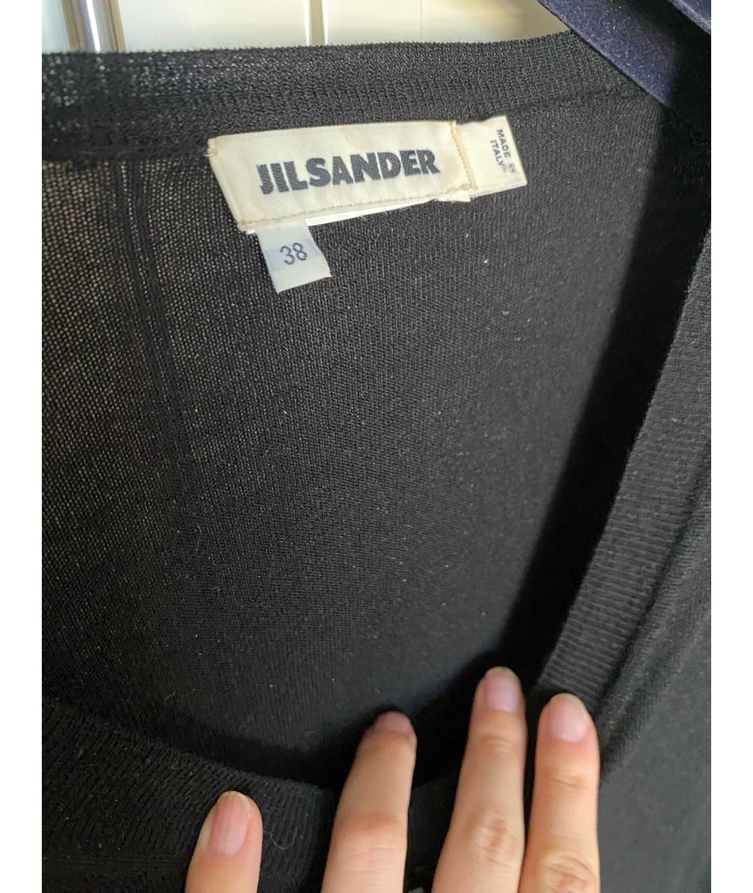 JIL SANDER Черный шерстяной джемпер / свитер, фото 3
