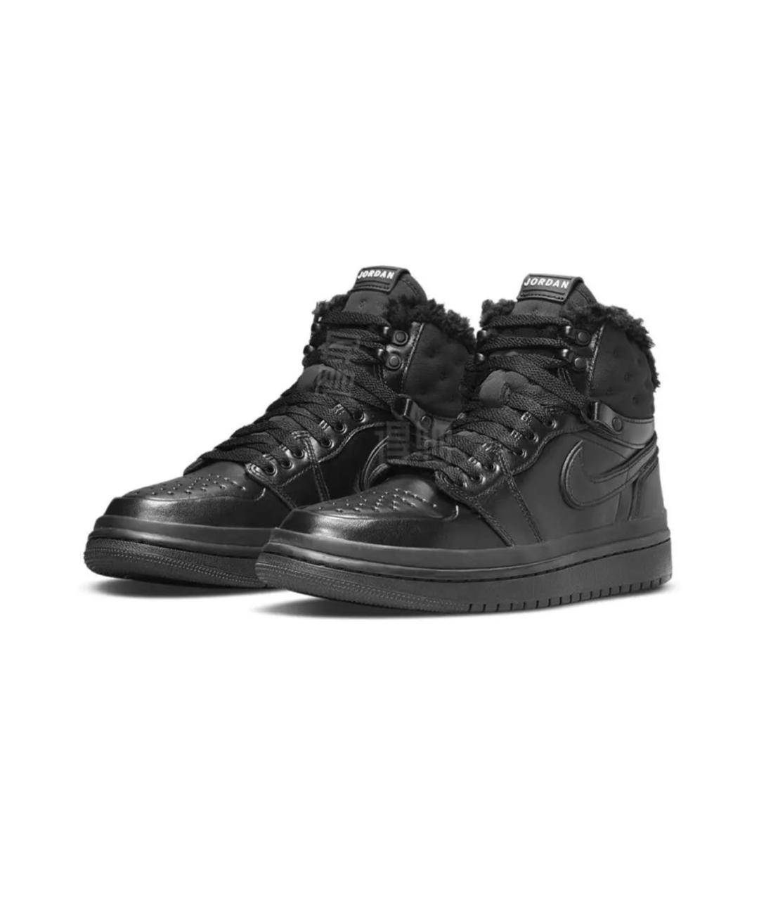 NIKE Черные кожаные кроссовки, фото 2