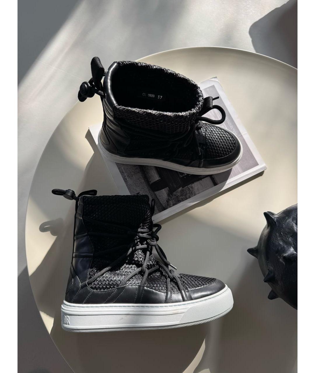 CHRISTIAN DIOR Черные ботинки, фото 5