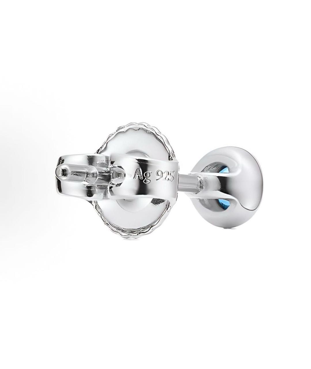 TIFFANY&CO Голубые серебряные серьги, фото 3