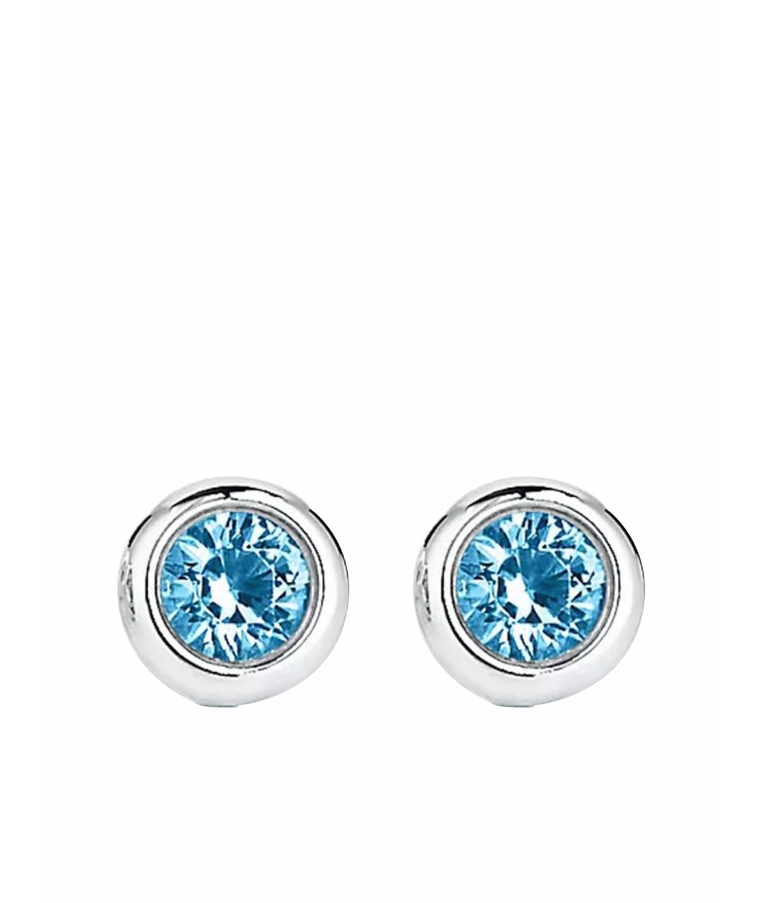 TIFFANY&CO Голубые серебряные серьги, фото 1