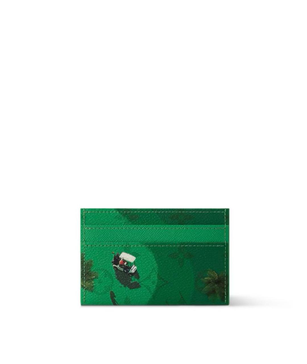 LOUIS VUITTON Зеленый кардхолдер, фото 4