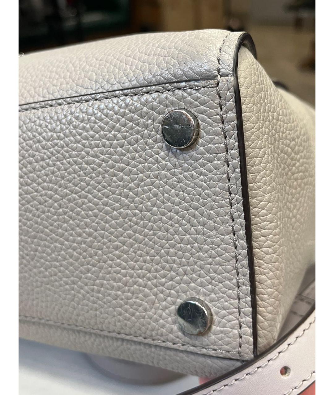 MICHAEL KORS Бежевый кожаный рюкзак, фото 4