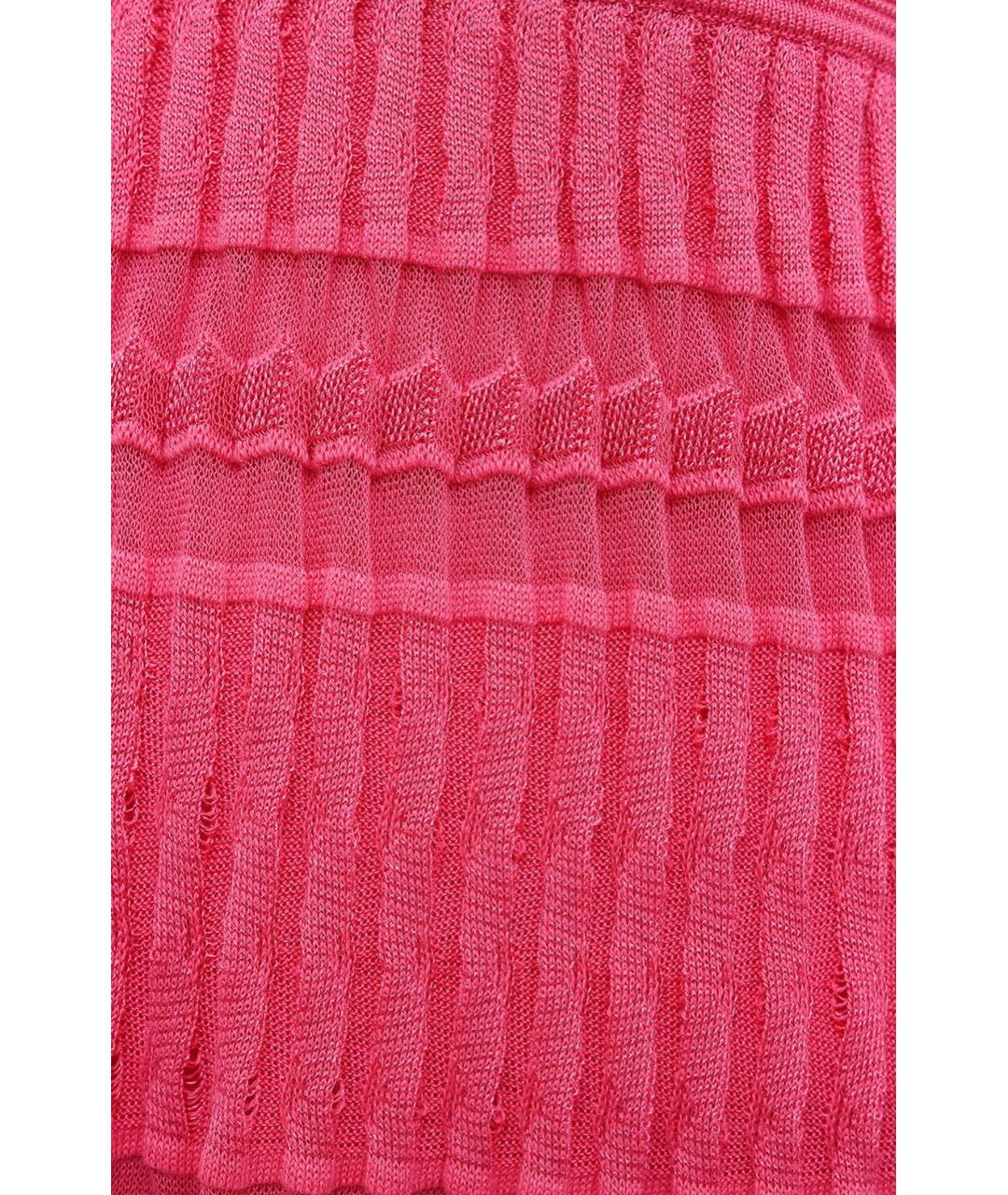M MISSONI Розовое вискозное повседневное платье, фото 3
