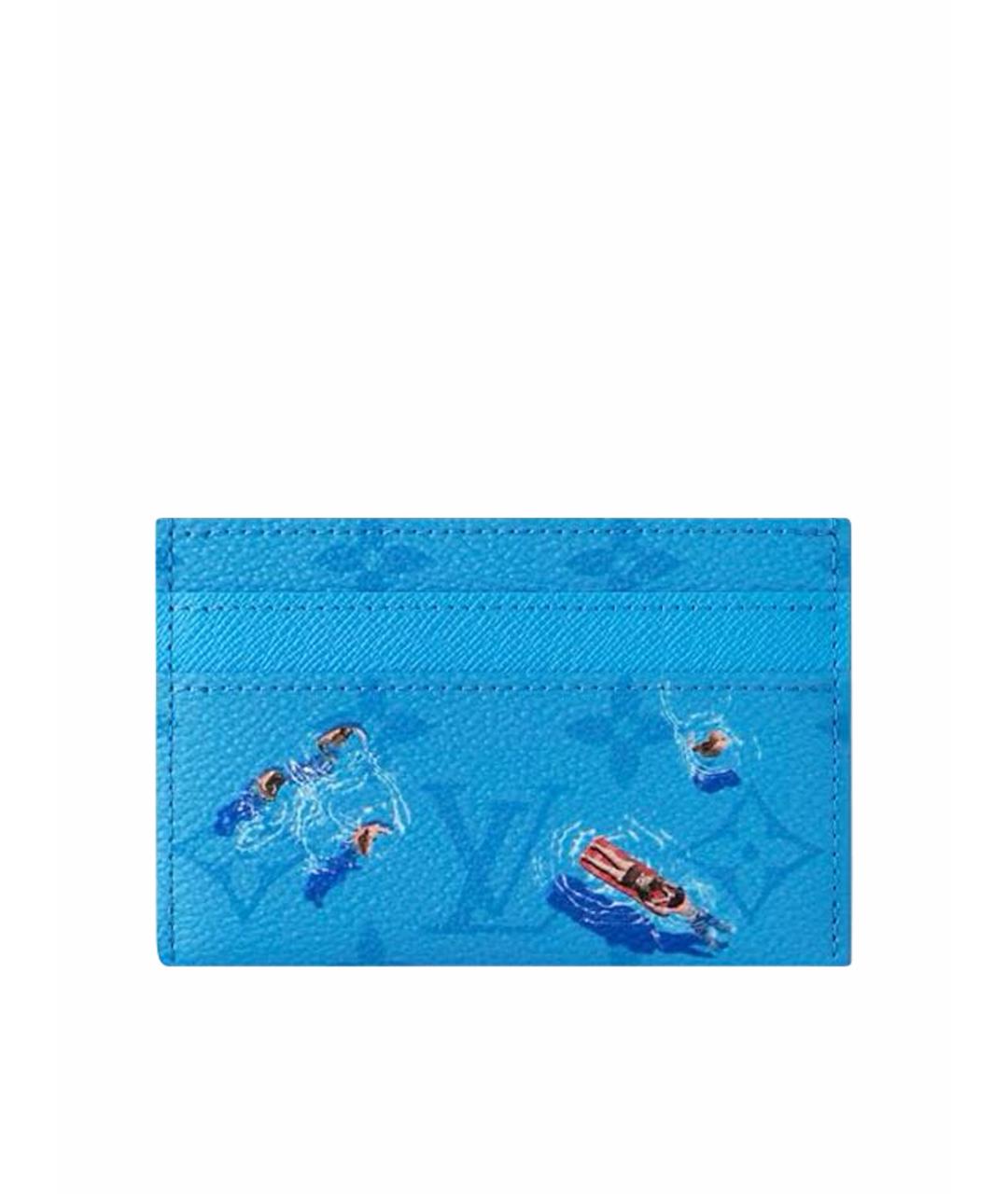LOUIS VUITTON Синий кардхолдер, фото 1