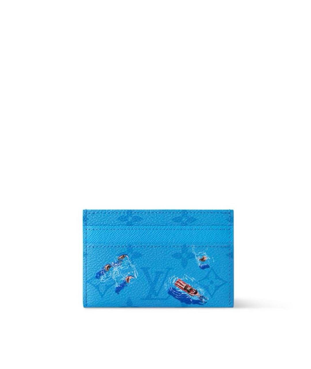 LOUIS VUITTON Синий кардхолдер, фото 5