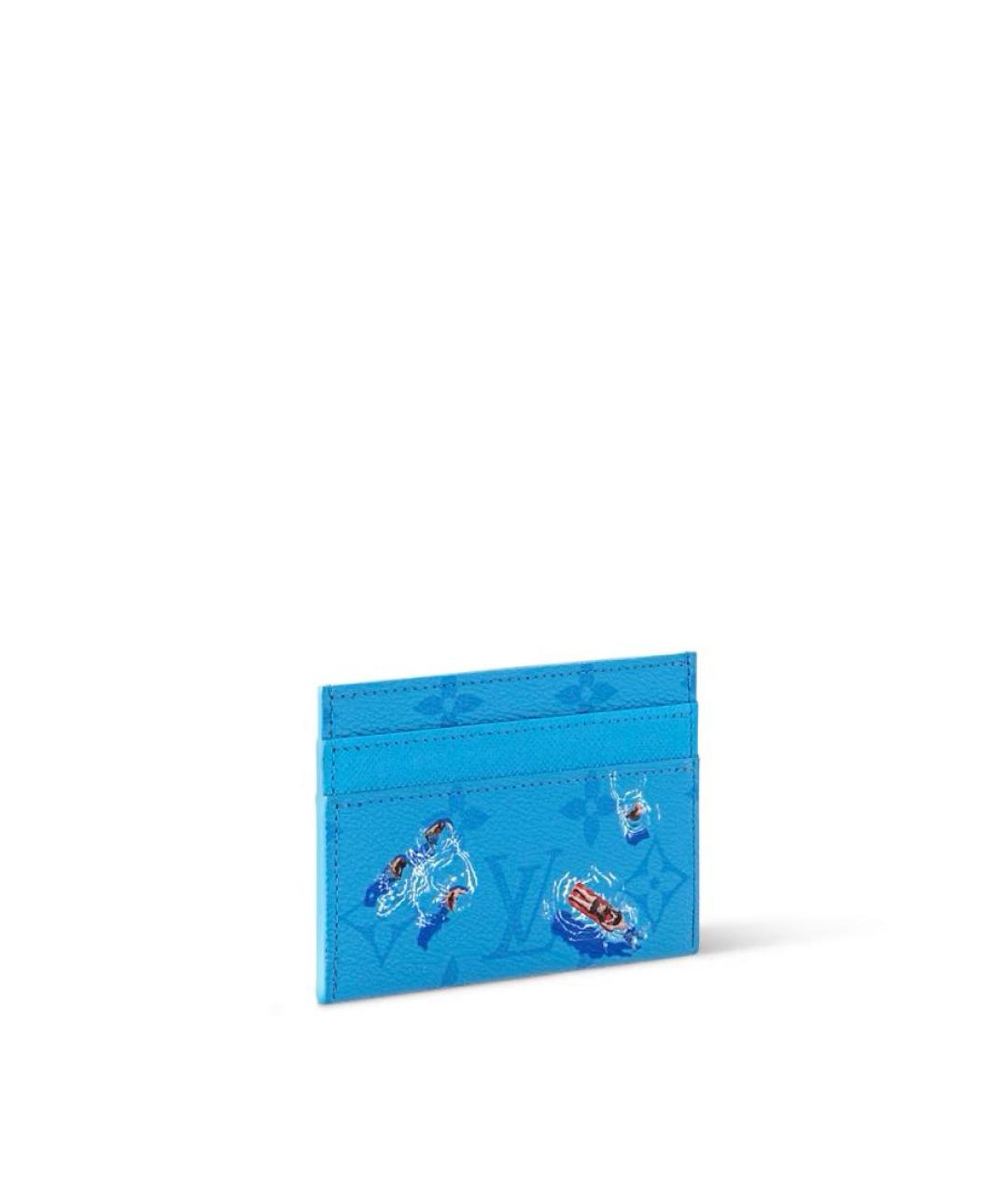 LOUIS VUITTON Синий кардхолдер, фото 2