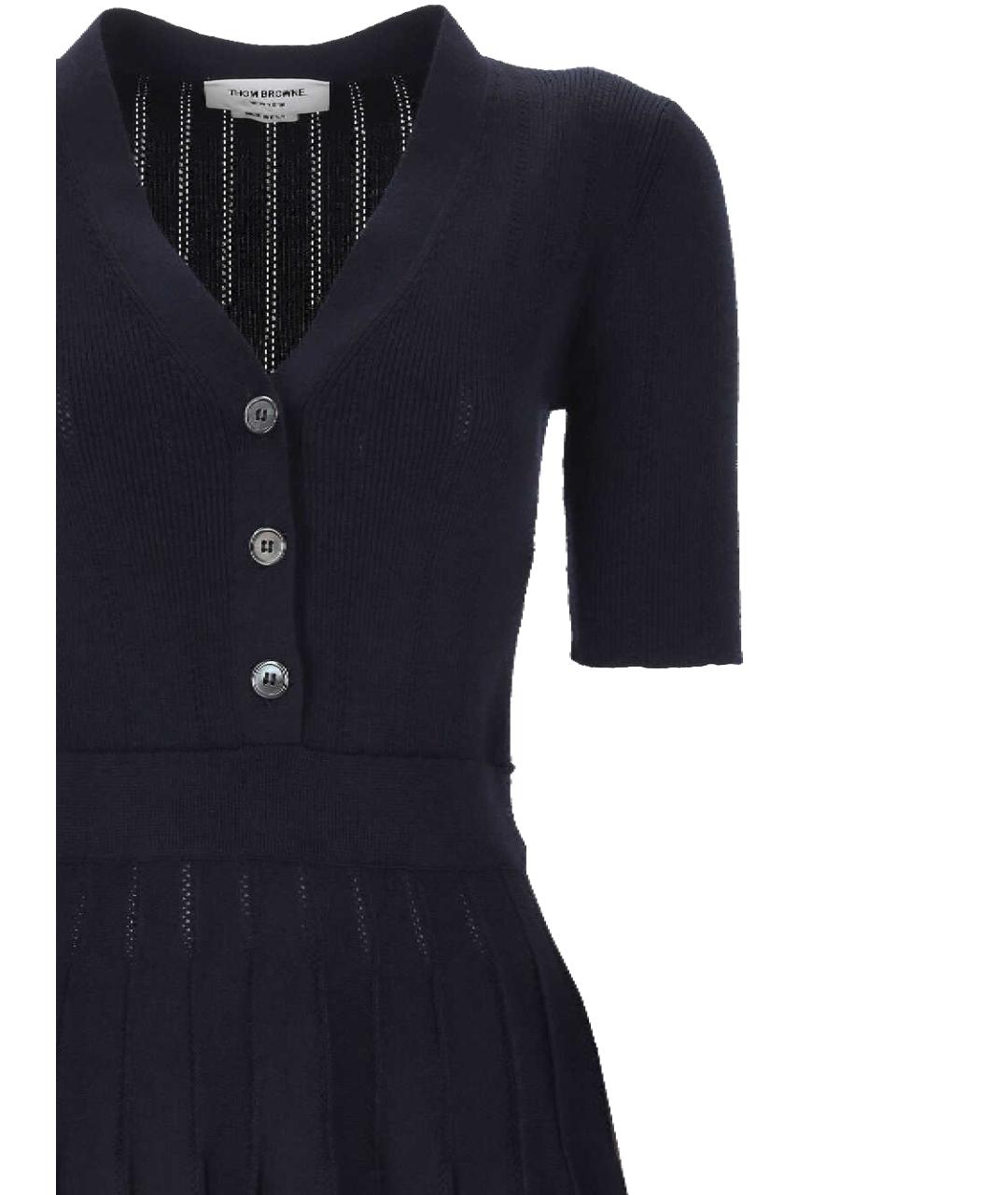 THOM BROWNE Темно-синее платье, фото 2