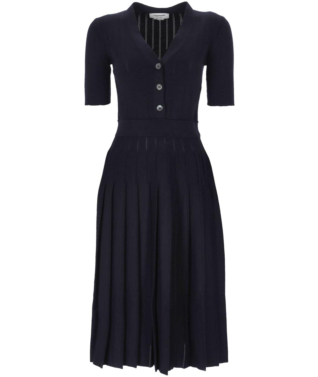 THOM BROWNE Темно-синее платье, фото 1