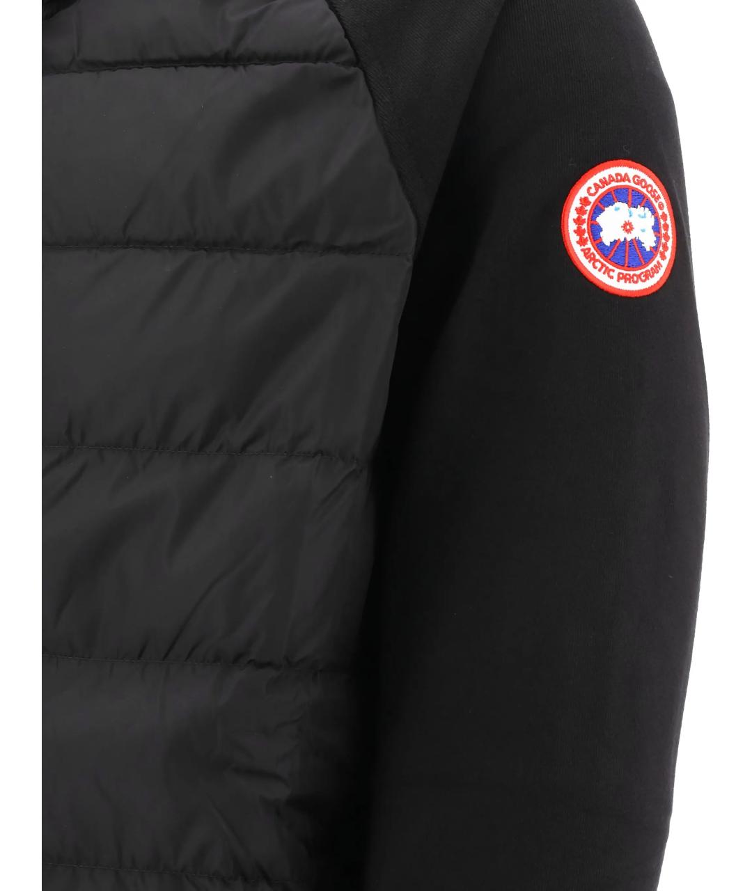 CANADA GOOSE Черная хлопковая куртка, фото 2