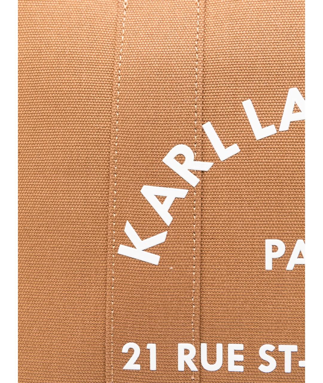 KARL LAGERFELD Коричневая сумка тоут, фото 4