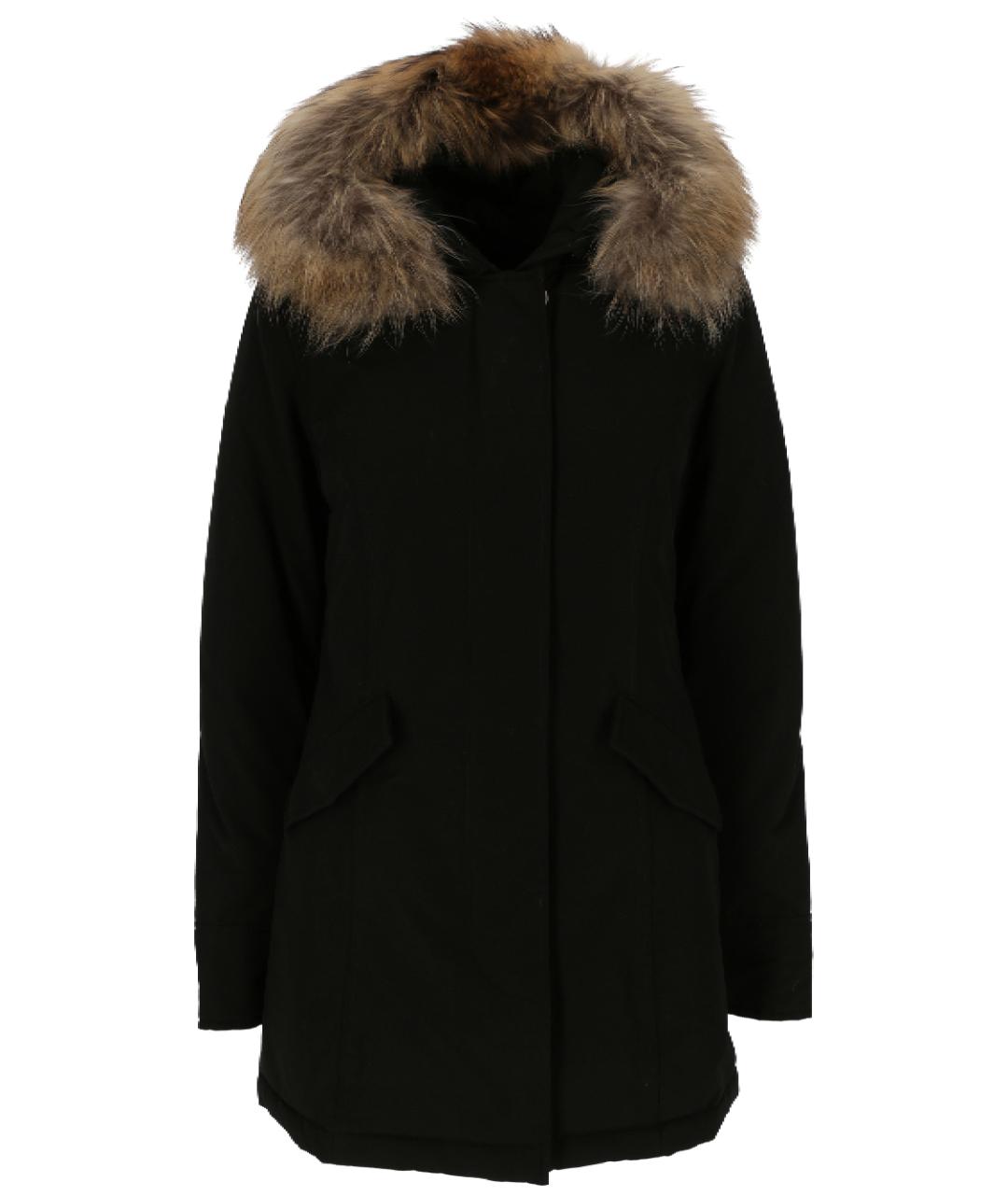 WOOLRICH Черная хлопковая парка, фото 1