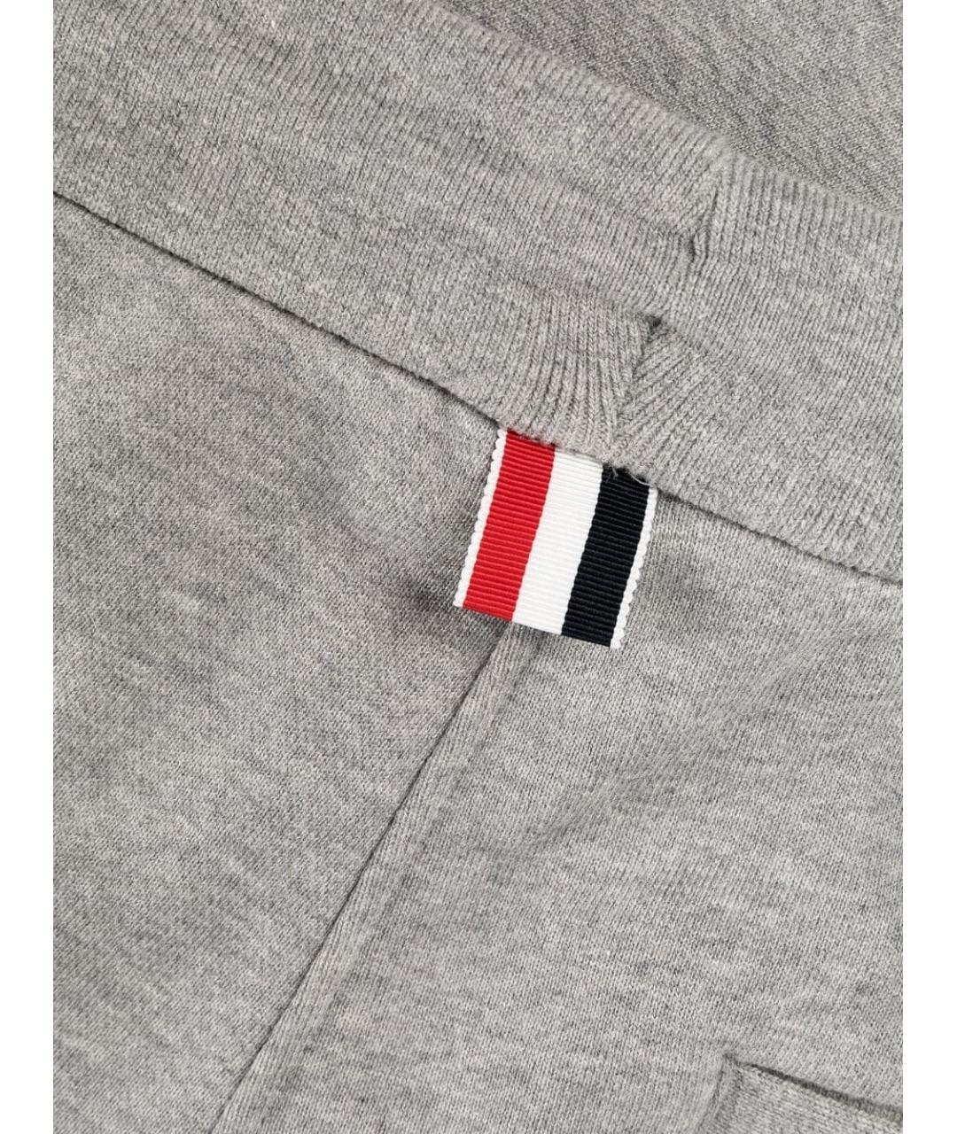 THOM BROWNE Серые повседневные брюки, фото 3