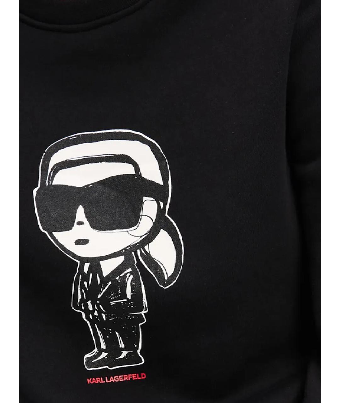 KARL LAGERFELD Черный джемпер / свитер, фото 2