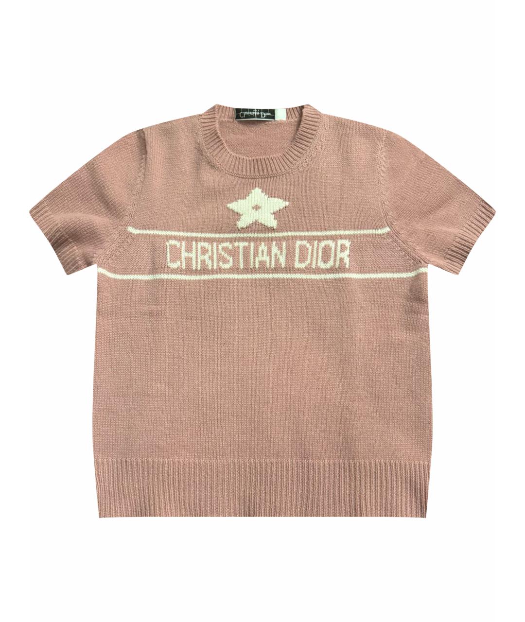 CHRISTIAN DIOR Розовый кашемировый джемпер / свитер, фото 1