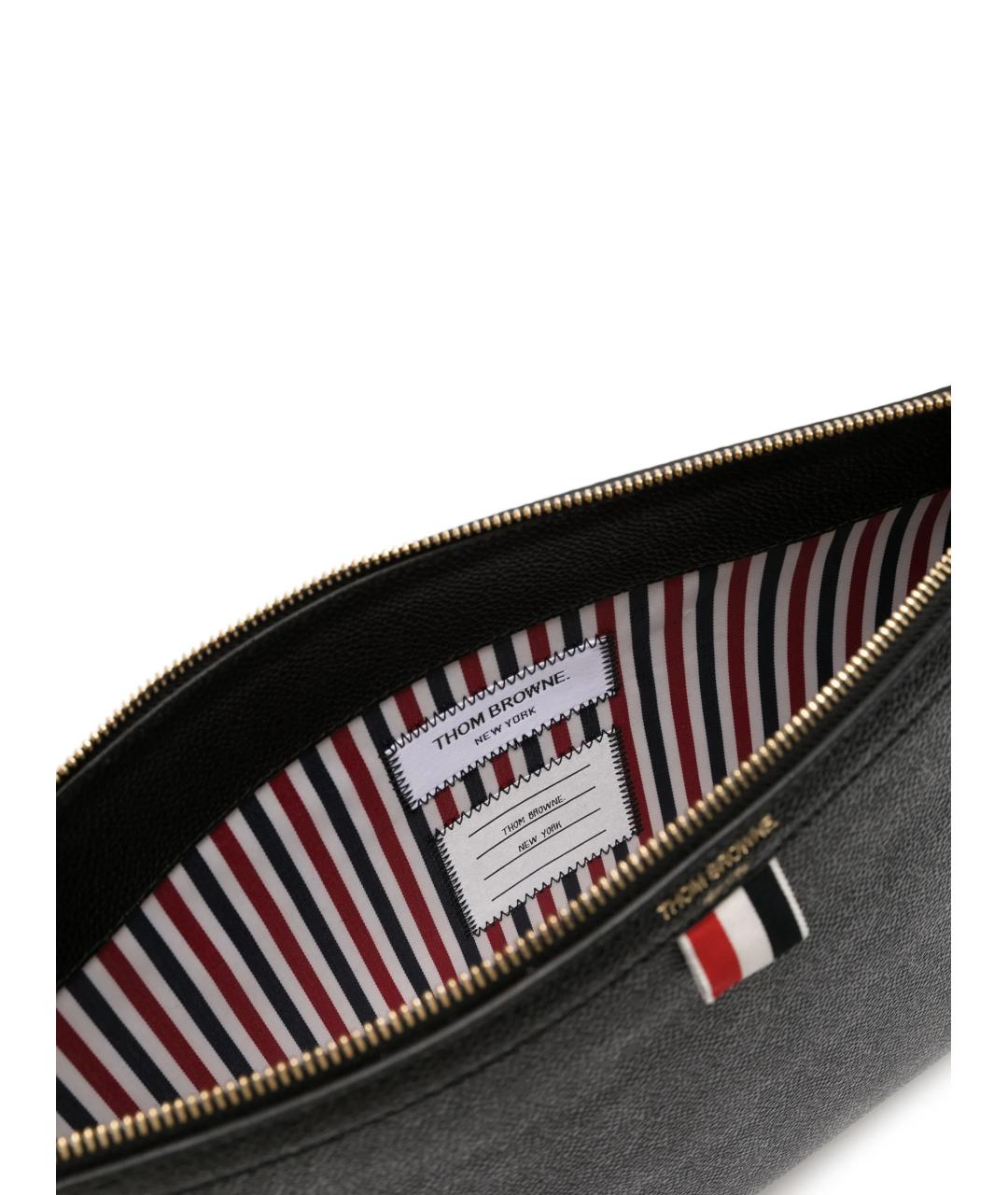 THOM BROWNE Черная сумка на плечо, фото 4