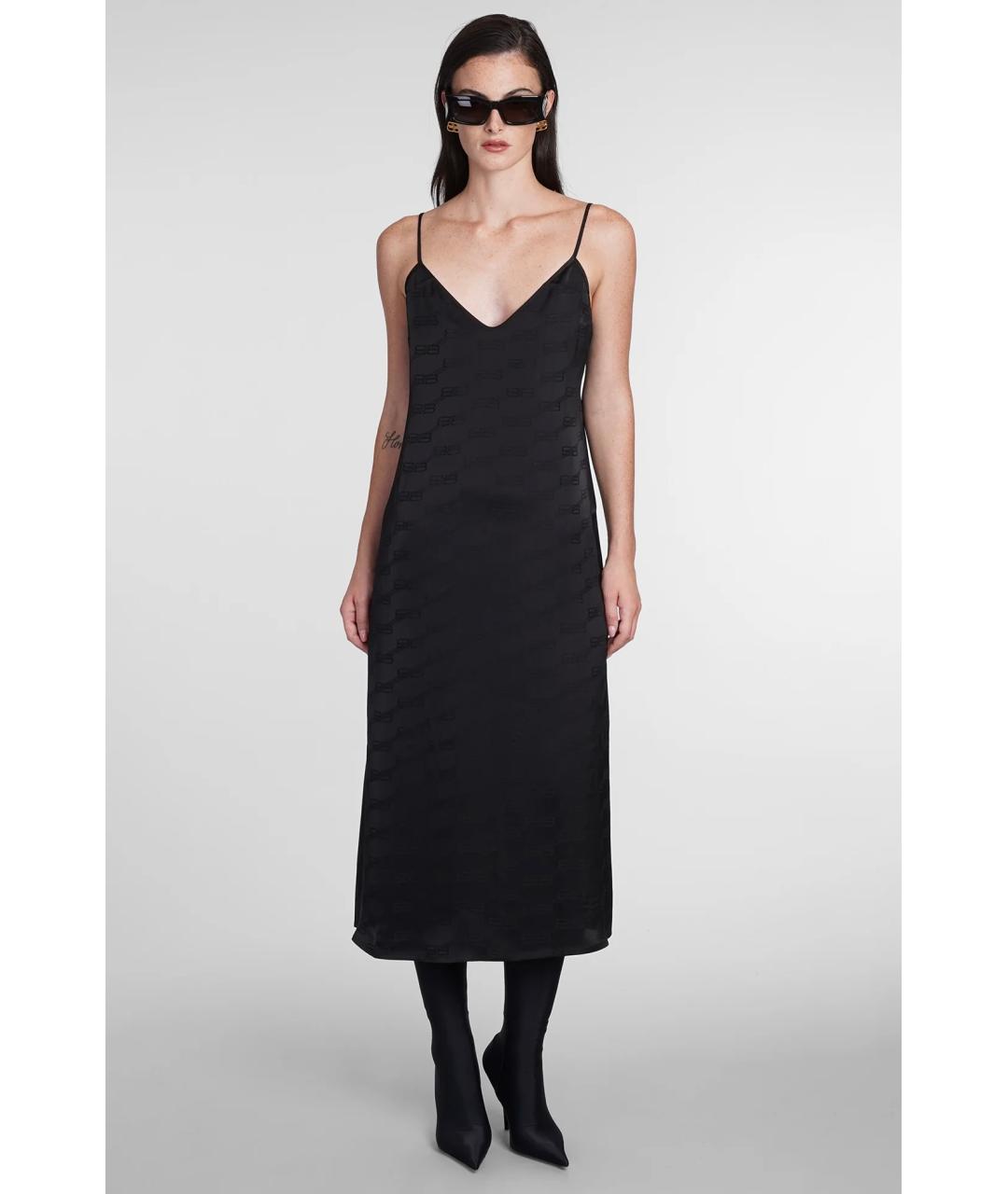 BALENCIAGA Черное коктейльное платье, фото 2