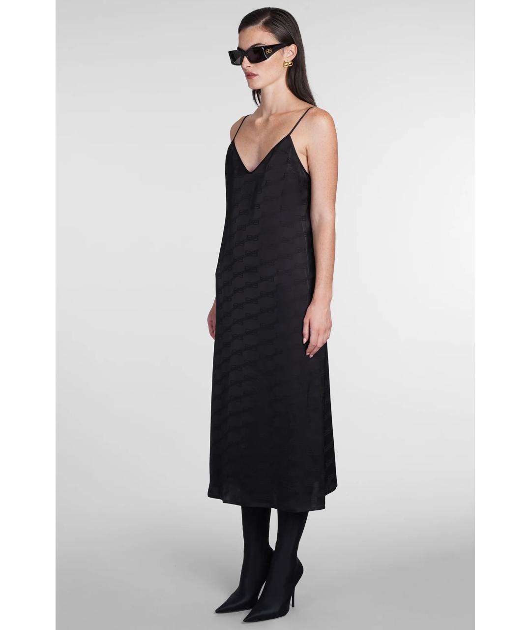 BALENCIAGA Черное коктейльное платье, фото 4