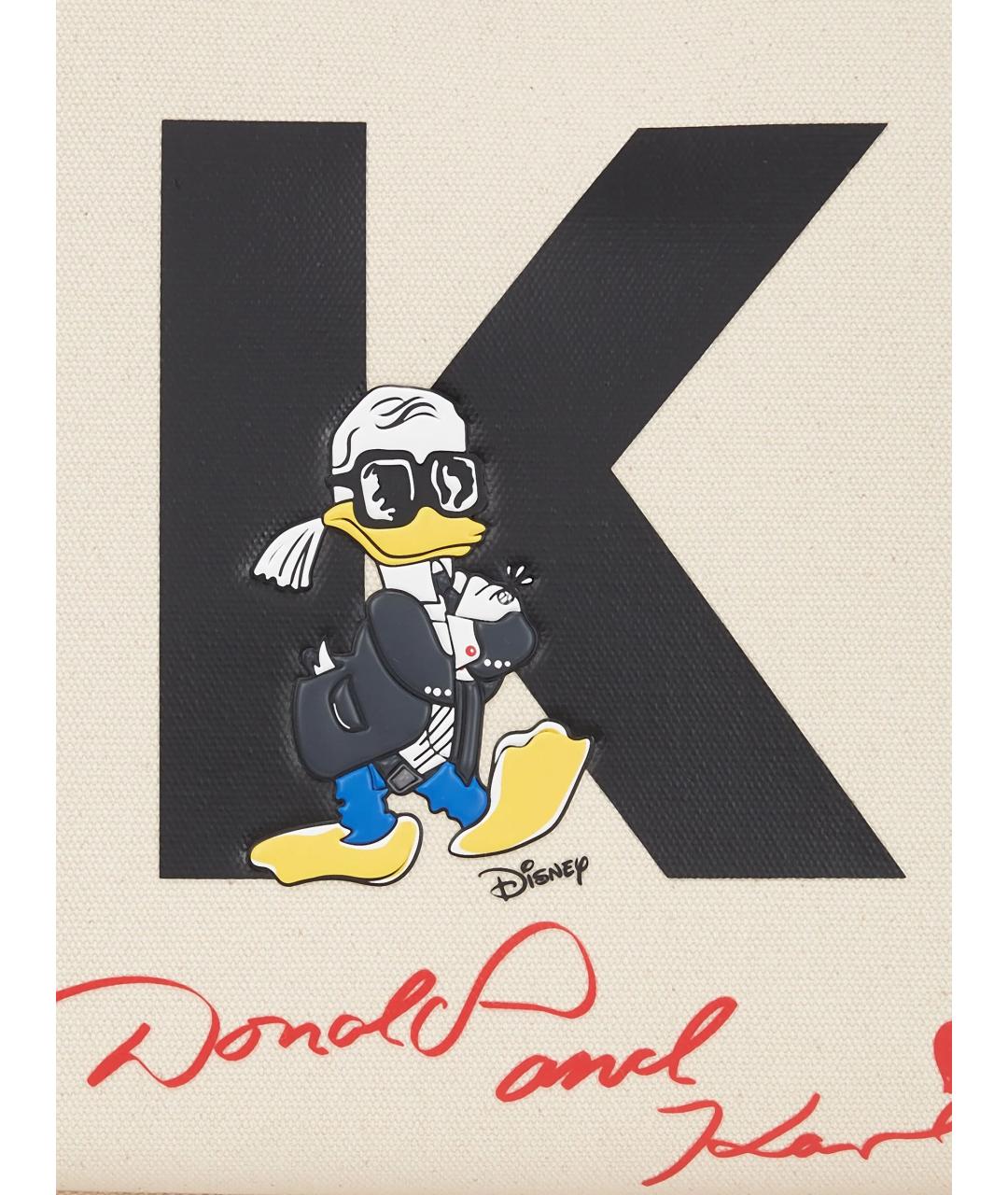 KARL LAGERFELD Бежевая сумка тоут, фото 2