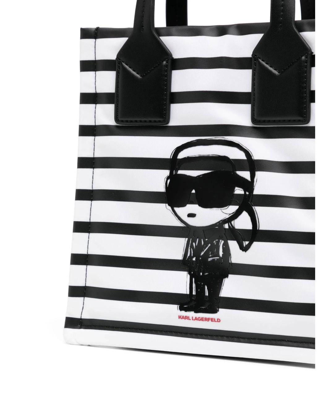 KARL LAGERFELD Белая сумка тоут, фото 3