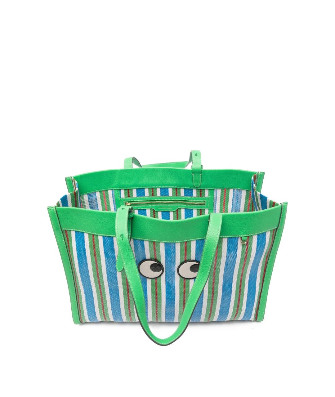 ANYA HINDMARCH Зеленая сумка тоут, фото 3
