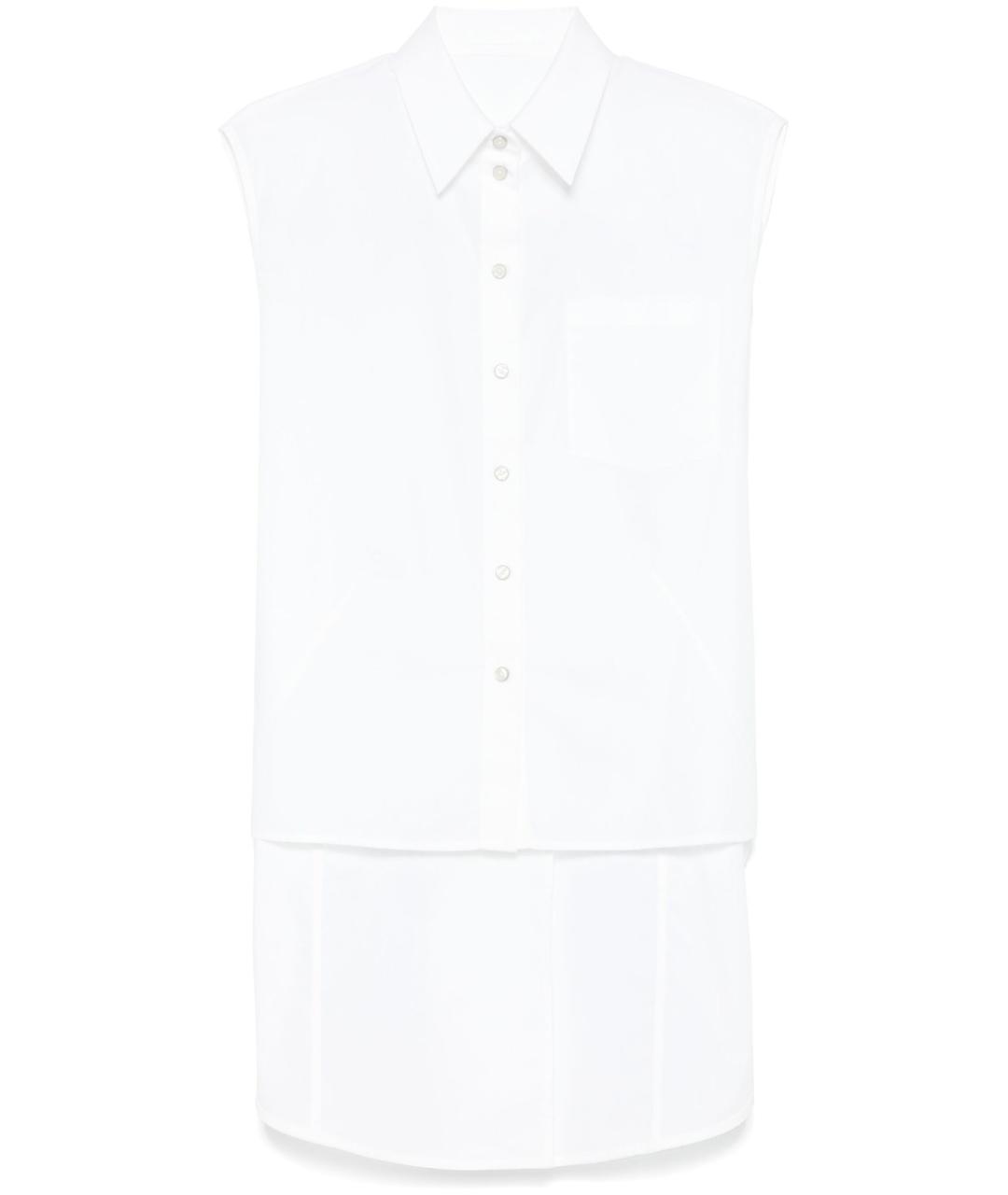 HELMUT LANG Белая хлопковая рубашка, фото 1