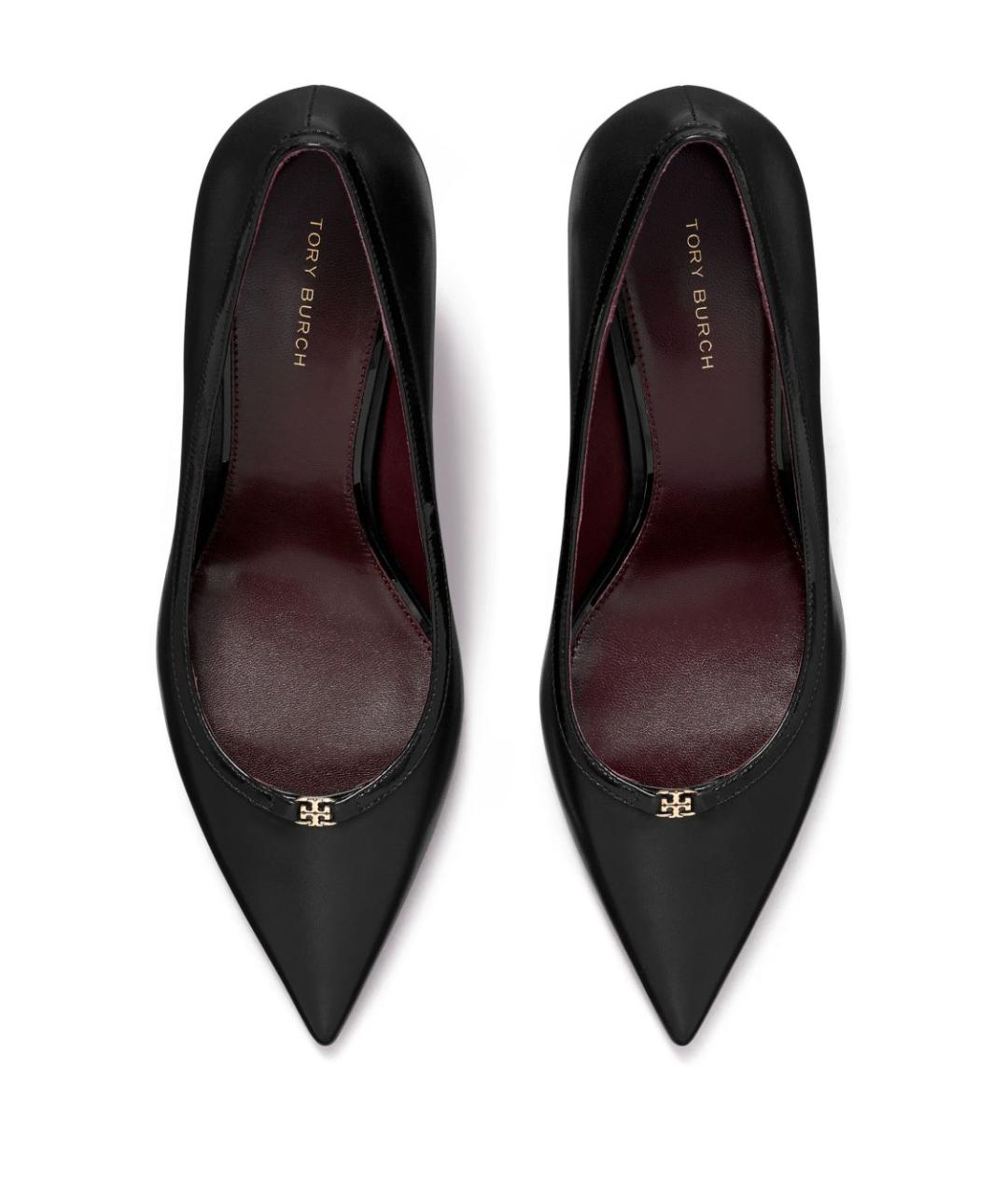 TORY BURCH Черные кожаные туфли, фото 4