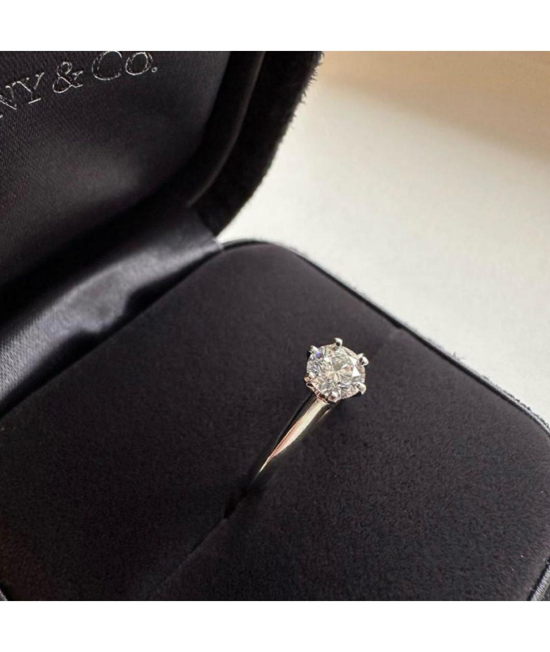TIFFANY&CO Серебряное платиновое кольцо, фото 3