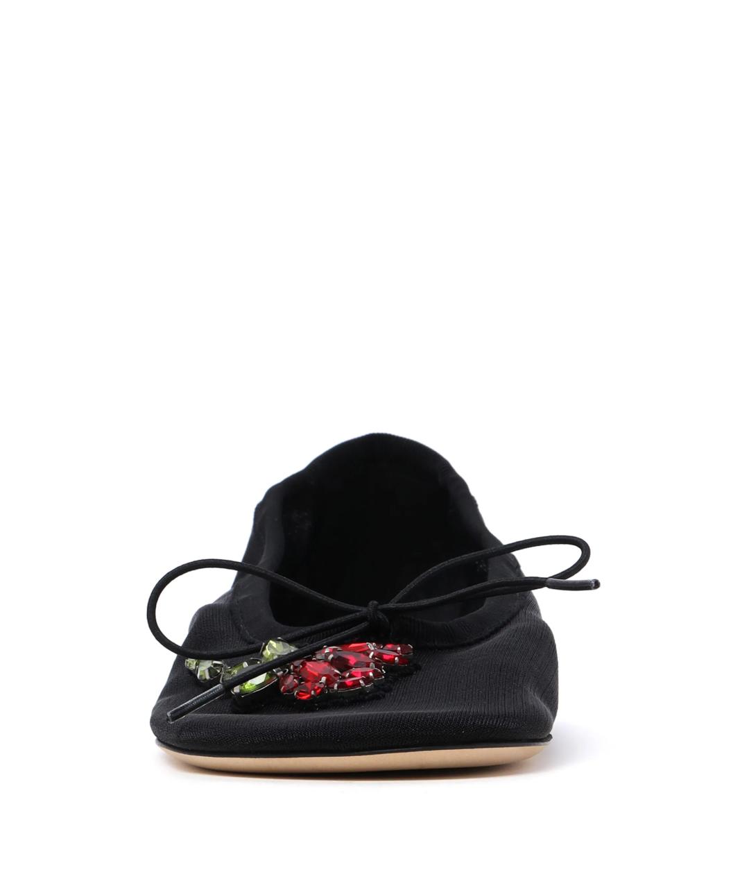 SIMONE ROCHA Черные синтетические балетки, фото 2