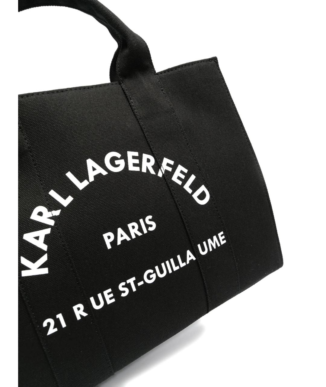 KARL LAGERFELD Черная сумка тоут, фото 3