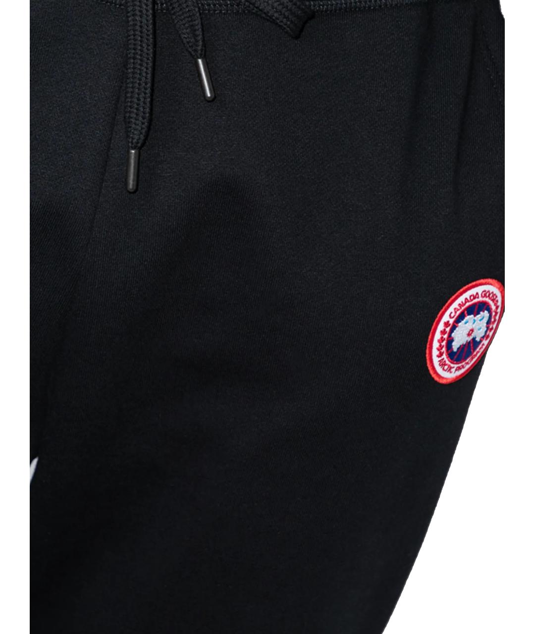 CANADA GOOSE Черные хлопковые повседневные брюки, фото 2